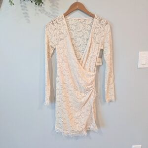 Nwt Free People Cream Lace Dress Xs